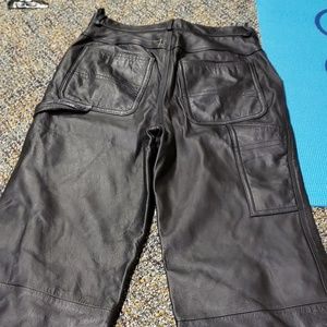 Genuine leather pants